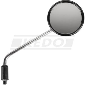 Spiegel rechts internationale Version (EU/US), verchromt, Durchmesser Spiegelfläche 106mm , Spiegelarm ca. 240mm, e-geprüft (OEM)