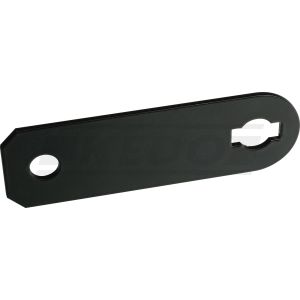 Replika-Hupenhalter, Edelstahl schwarz beschichtet, passend für Hupen mit Gummilagerung (siehe Art. 41549 (6V) bzw. 41253/41013/41080 (12V))