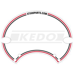 Start Number Plate Sticker xt500parts.com, 1 piece, suitable for SixDays start number plate PrestonPetty, item 60405W/G, 60406W/G resp. 60407W/G