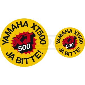 Eintopfkraft-Aufkleber »XT500 JA BITTE«, Durchmesser 50mm oder 80mm, 1 Stück
