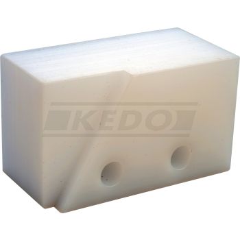 Schleifblock Kettenspanner, eckige (alte) Form für Stahltank-Modelle, Lochabstand 19mm, OEM-Vergleichs-Nr. 1T1-22178-01