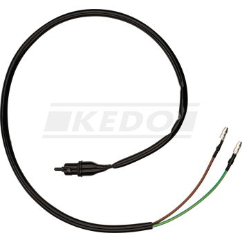 Replika-Bremslichtschalter vorn, 52cm Kabellänge, zwei Rastnasen für sicheren Halt in der Bremsarmatur