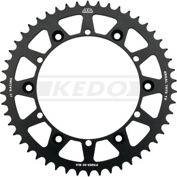 50Z Kettenblatt, Aluminium CNC gefräst, schwarz matt eloxiert