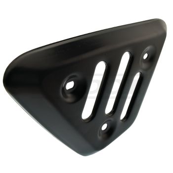 Replika Hitzeschutzblech Flammbox unten, Edelstahl schwarz beschichtet, OEM-Vergleichs-Nr. 1T2-14728-00
